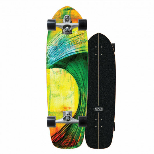 Carver C7 Raw 33.75" Greenroom Surfskate Complete