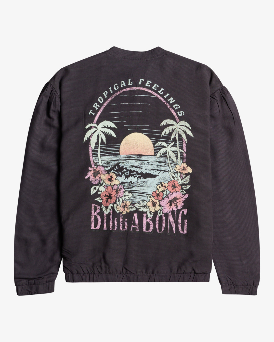 Bomber Femme Tropical Summer OFF BLACK