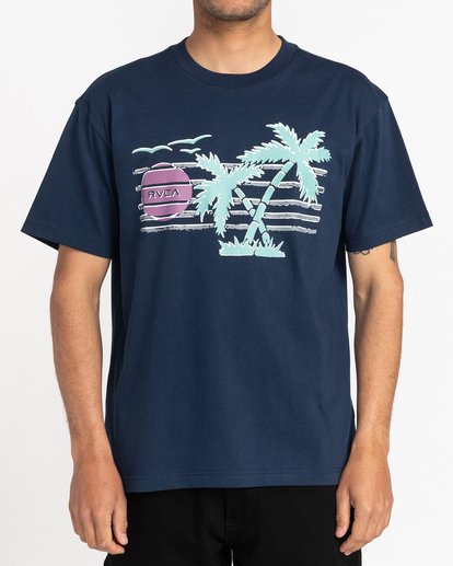 Tee-shirt RVCA QUARANTINE DREAMS NAVY MARINE