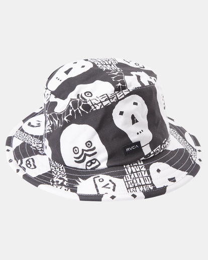 BOB RVCA TWO FACED BUCKET H TRUE BLACK