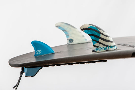 DERIVES SURF COMPATIBLES FCS II  FEATHER FINS ATHLETE CLICK TAB JANINA BLUE M