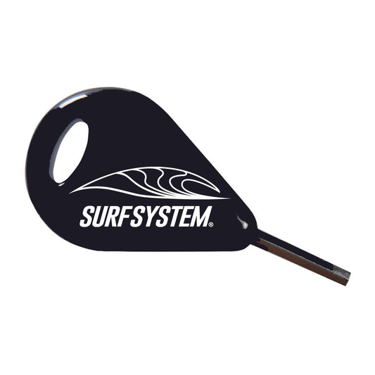 FIN KEY WITH WHITE SURF SYSTEM LOGO