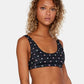 Haut de bikini RVCA Brightside Foulard Bralette True Black