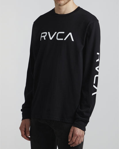 TEE-SHIRT MANCHES LONGUES BIG RVCA BLACK