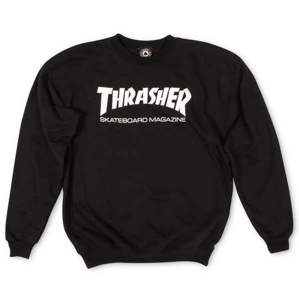 SWEET-SHIRT THRASHER SKATE MAG BLACK