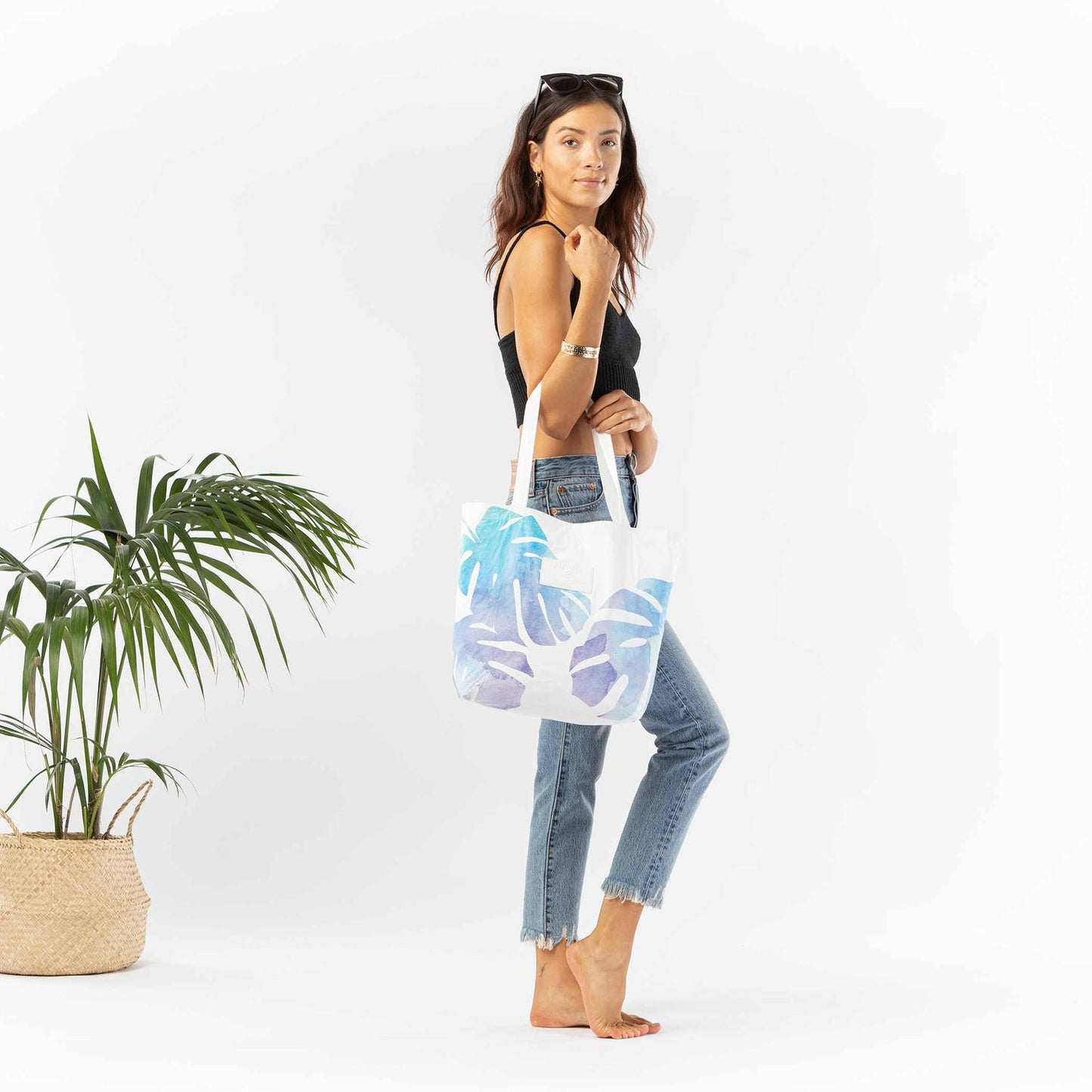 Sac ALOHA Monstera Reversible Tote