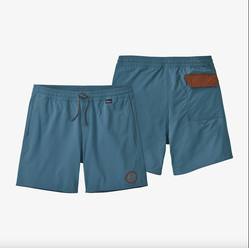 Boardshort Homme Patagonia Hydropeak Volley Short - 16 in. Bleu