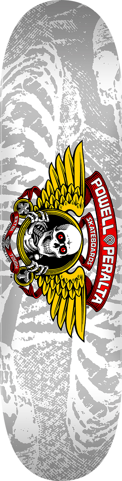 PLATEAU de SKATE POWELL PERALTA PP WINGED RIPPER SILVER 8.0 X 31.45