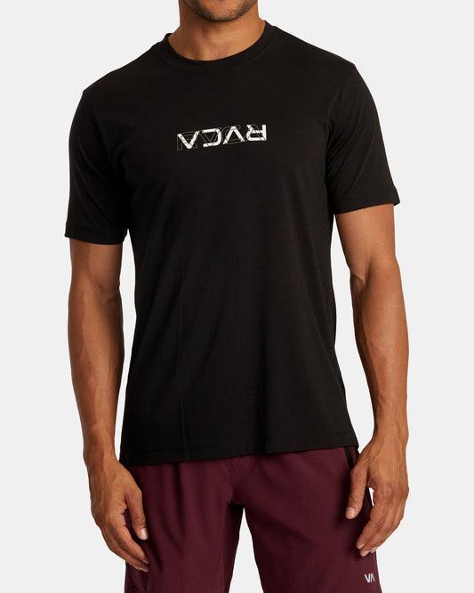 T-shirt RVCA LAYER FLIP BLK