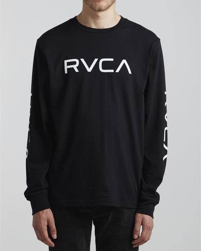 TEE-SHIRT MANCHES LONGUES BIG RVCA BLACK