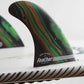 DERIVES SURF COMPATIBLES FCS II  FEATHER FINS PERFORMANCE TWIN CLICK TAB COLOR