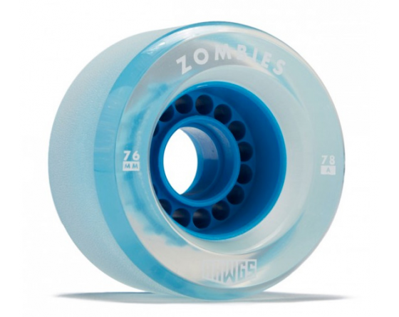 ROUES DE SKATE HAWGS (JEU DE 4) 76MM ZOMBIES 78A BLUE