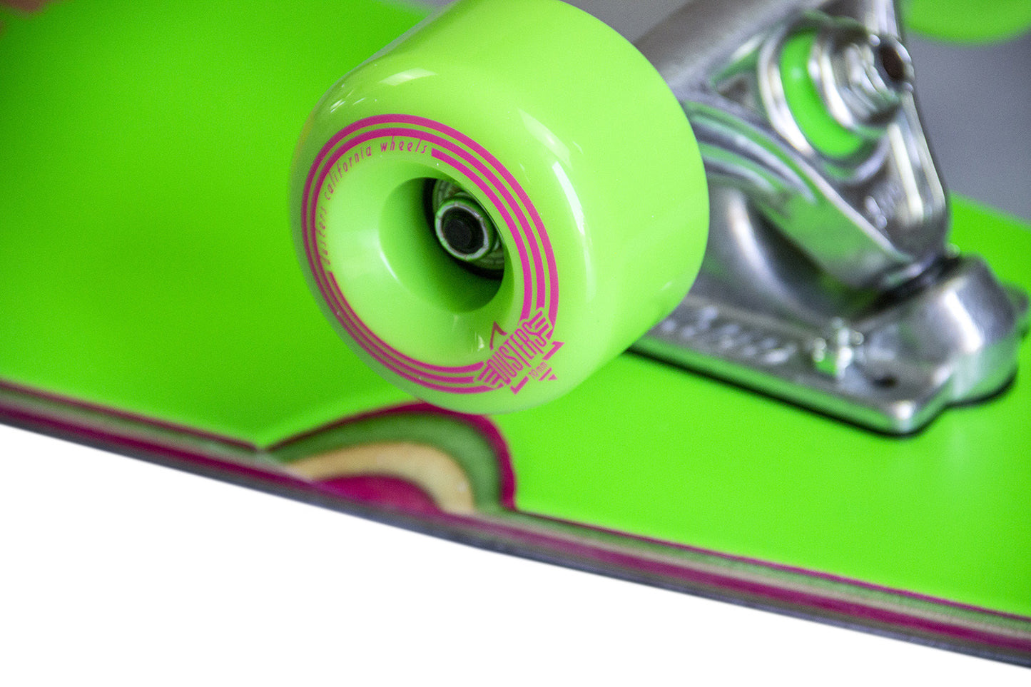 DUSTERS COMPLETE LONGBOARD 40 CALIFORNIA DEAMING NEON GREEN