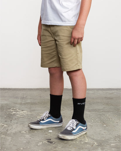 SHORT ENFANT RVCA WEEKDAY STRETCH KHAKI