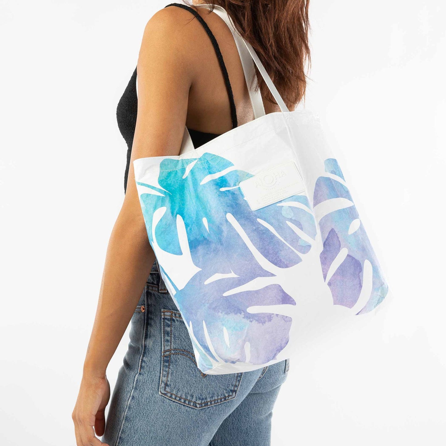 Sac ALOHA Monstera Reversible Tote