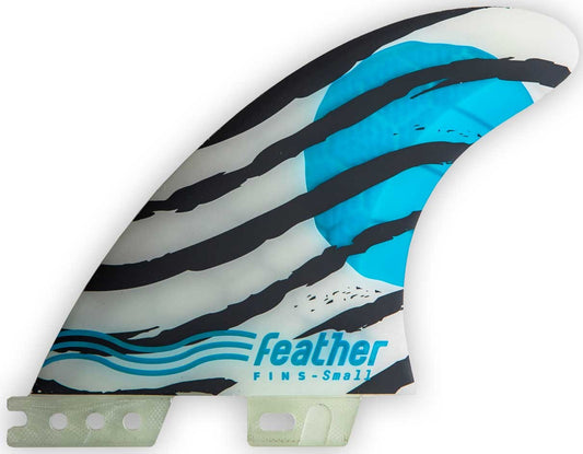 DERIVES SURF COMPATIBLES FCS II  FEATHER FINS ATHLETE CLICK TAB JANINA BLUE L