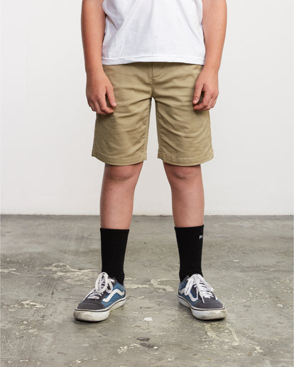 SHORT ENFANT RVCA WEEKDAY STRETCH KHAKI